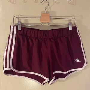Maroon Adidas Energy Running Shorts